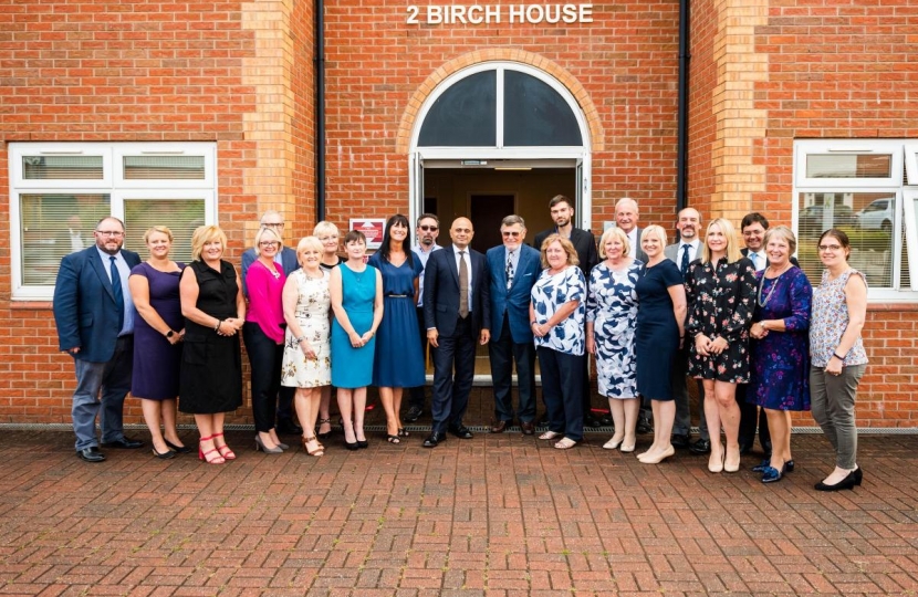 Sajid Javid and the Lucy Faithfall Team