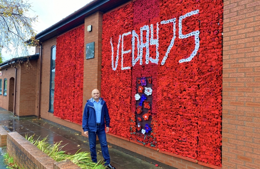 Poppy Wall at Bromsgrove Methodist Church 