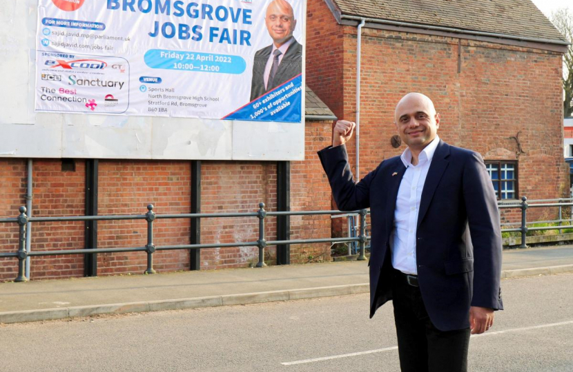 Sajid Javid MP Jobs Fair
