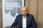 Sajid Javid MP signing the 2023 Holocaust Book of Commitment. 