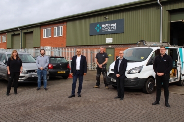 Sajid Javid MP visits Handling Concepts Ltd